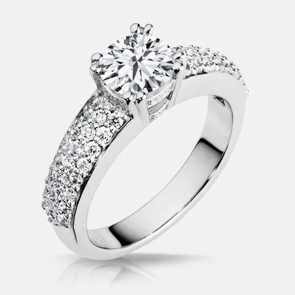 Wimbledon Diamond Shank Engagement Ring